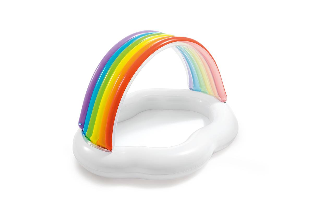 Pataugeoire gonflable intex nuage + arc-en-ciel