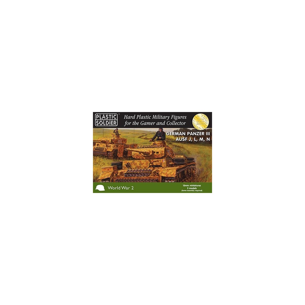 15mm WW2 German Panzer III Ausf J, L, M, N