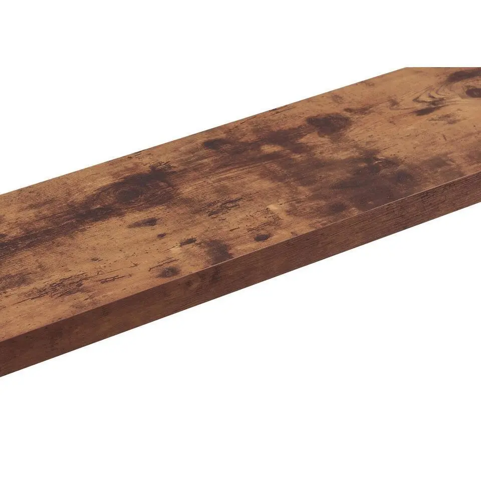 ACAZA Boekenplank van 100 cm lang - industrieel Design - Vintage bruin