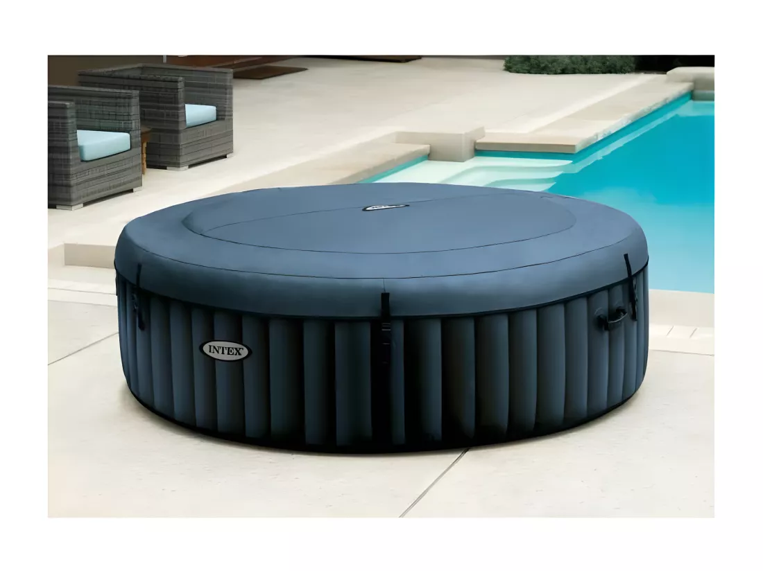 Spa gonflable PureSpa Blue Navy rond Bulles 6 places - Intex
