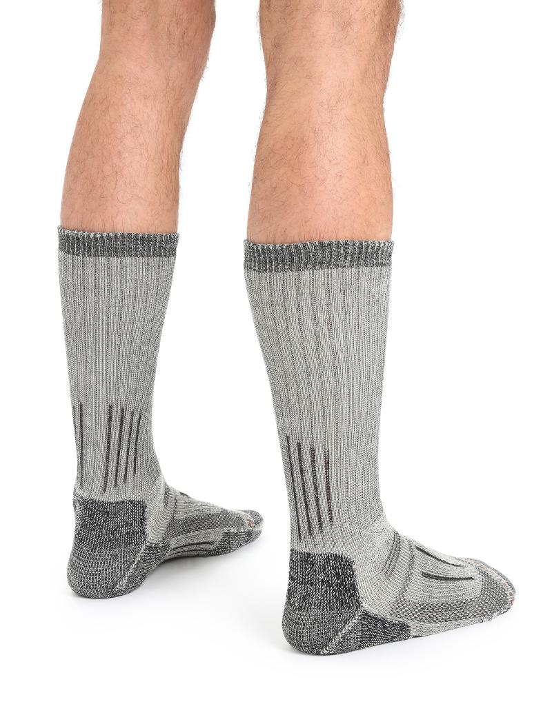 Icebreaker Mountaineer Mid Calf Sock Jet Hthr/Espress
