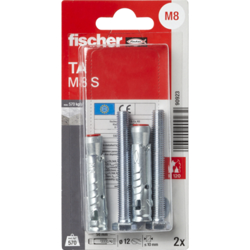 Fischer Hulsanker TA M8 12x56mm 2 stuks