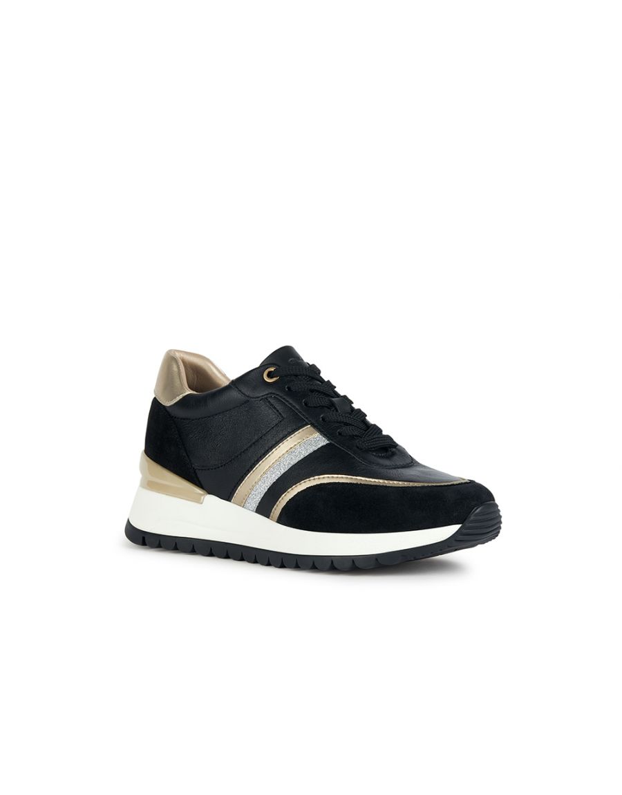 Baskets cuir noir