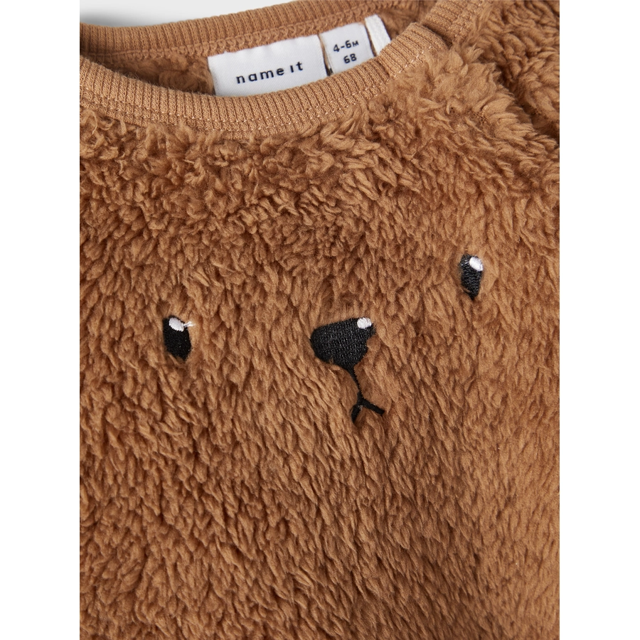 name it Langarmshirt Teddy Nbmsebastian Toasted Coconut