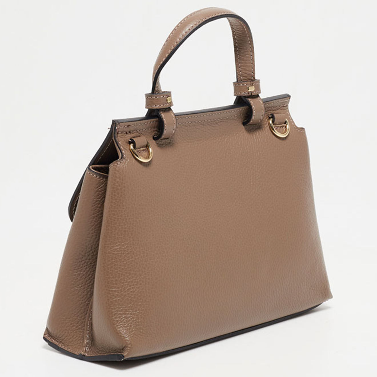 Christian Laurier Sac bandoulière en Cuir Ciara taupe  - 27x19x9 cm