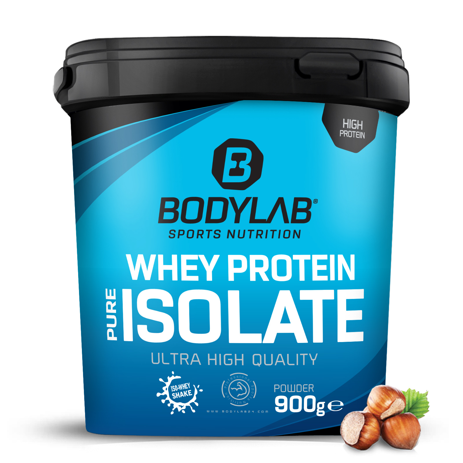 Whey Protein Isolat - 900g - Haselnuss