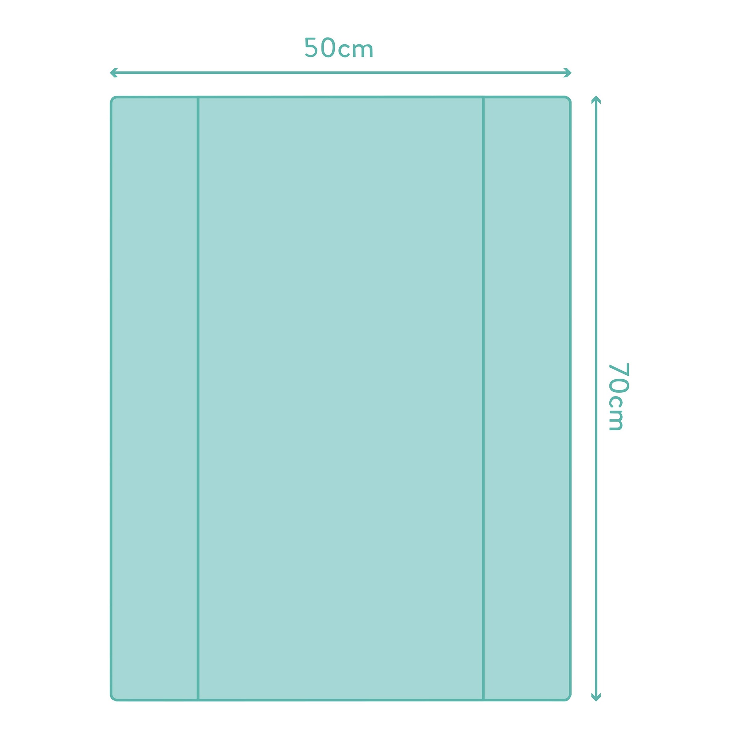 Fillikid Wickelauflage Softy 50x70 cm Safari grau