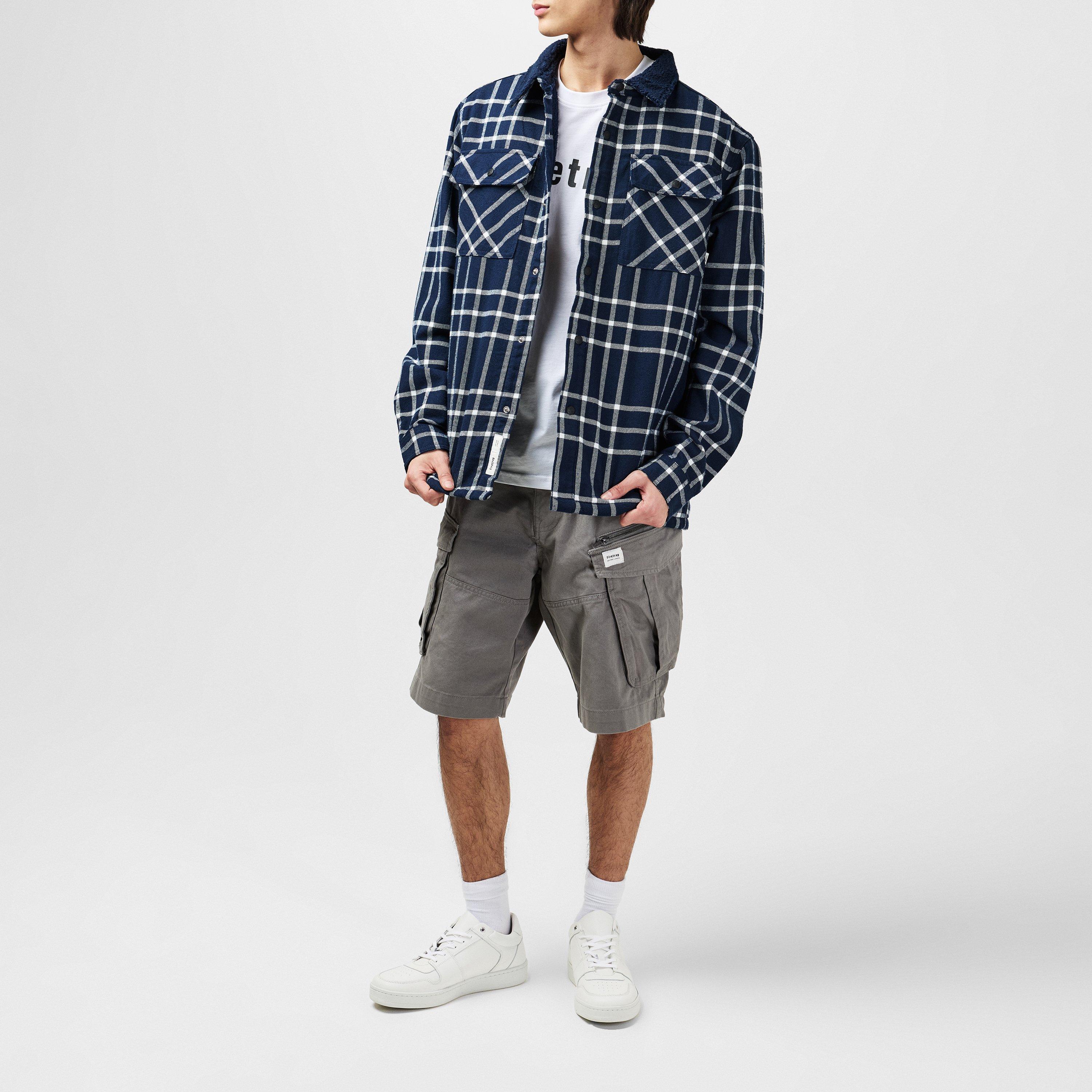 Firetrap Borg Check Overshirt Mens