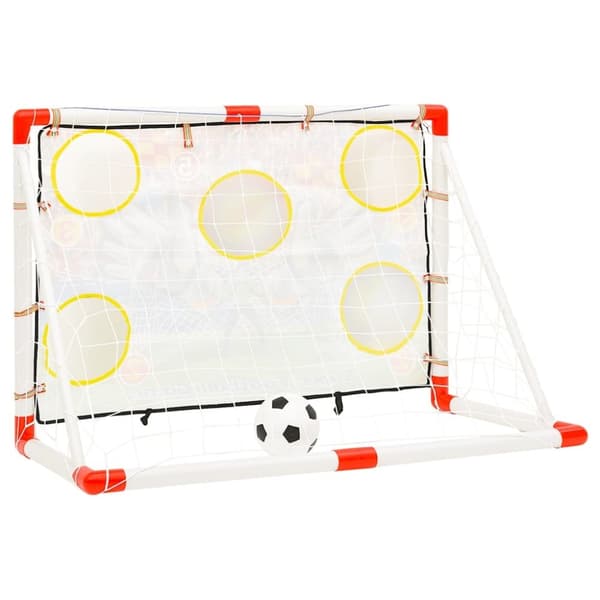 vidaXL Fotballmålsett for barn med målvegg 120x51x77,5 cm