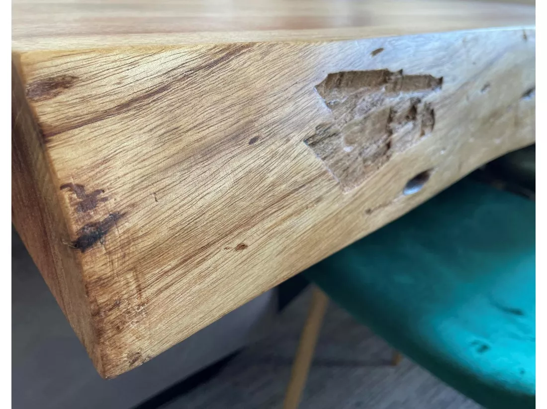 Table bar bois d'acacia massif métal 125 cm MELBOURNE