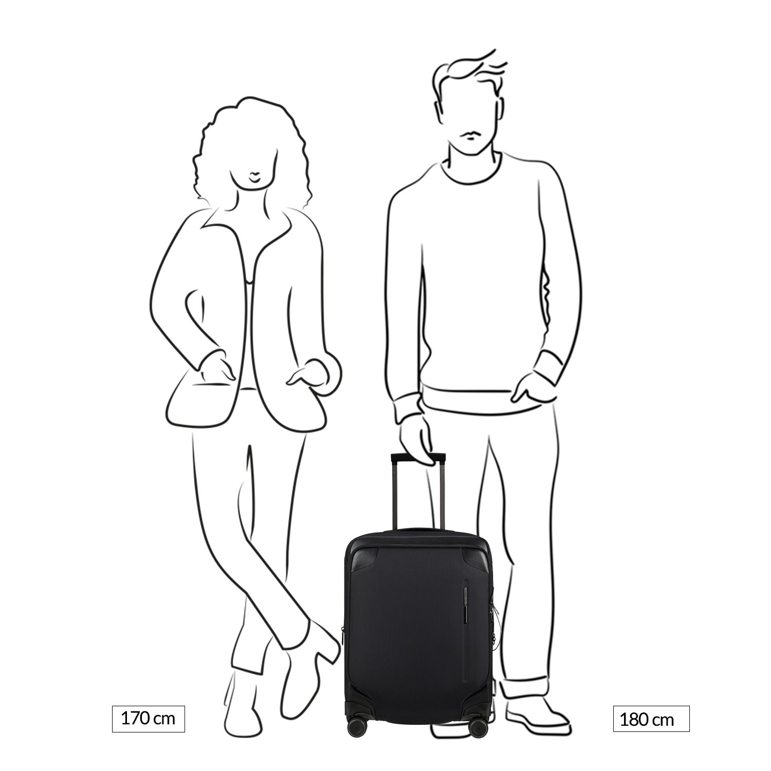 Samsonite Splendix Spinner 55 DF EXP green/black