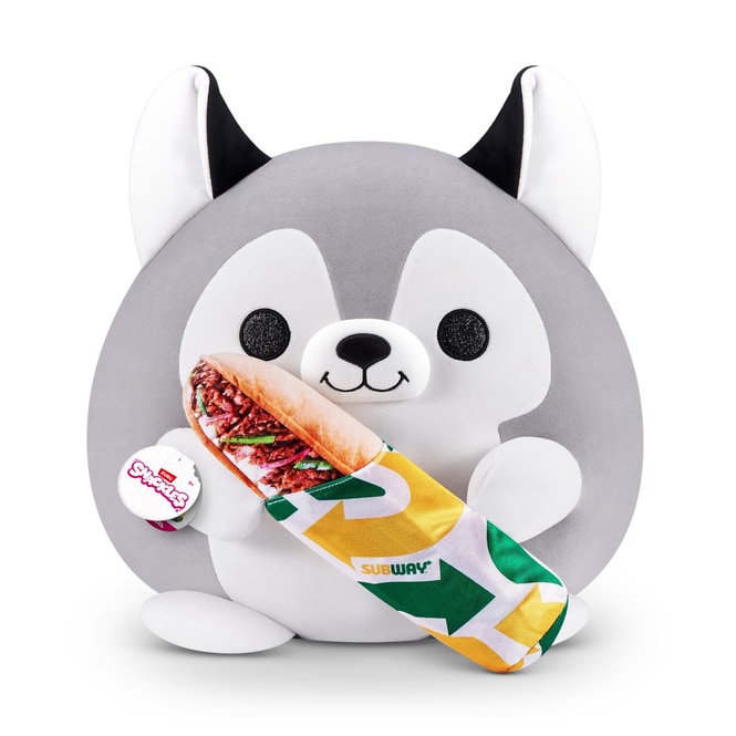 Snackles - Plüschfigur Hund mit Subway - ca. 35 cm