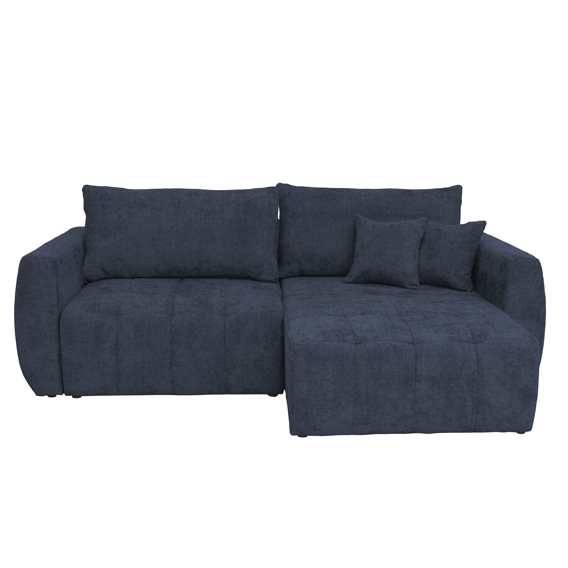 Big Sofa - deepblue - mit Staukasten und Liegefunktion - 245 cm