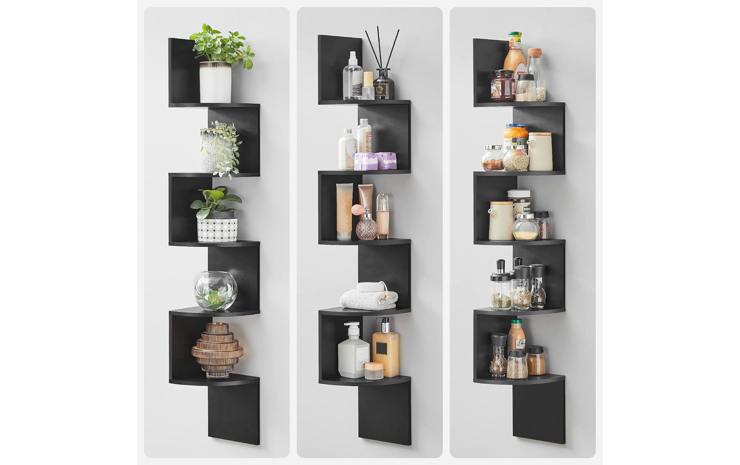 Bücherregal 20 x 20 x 126 cm, SchwarzRegal für Bücher