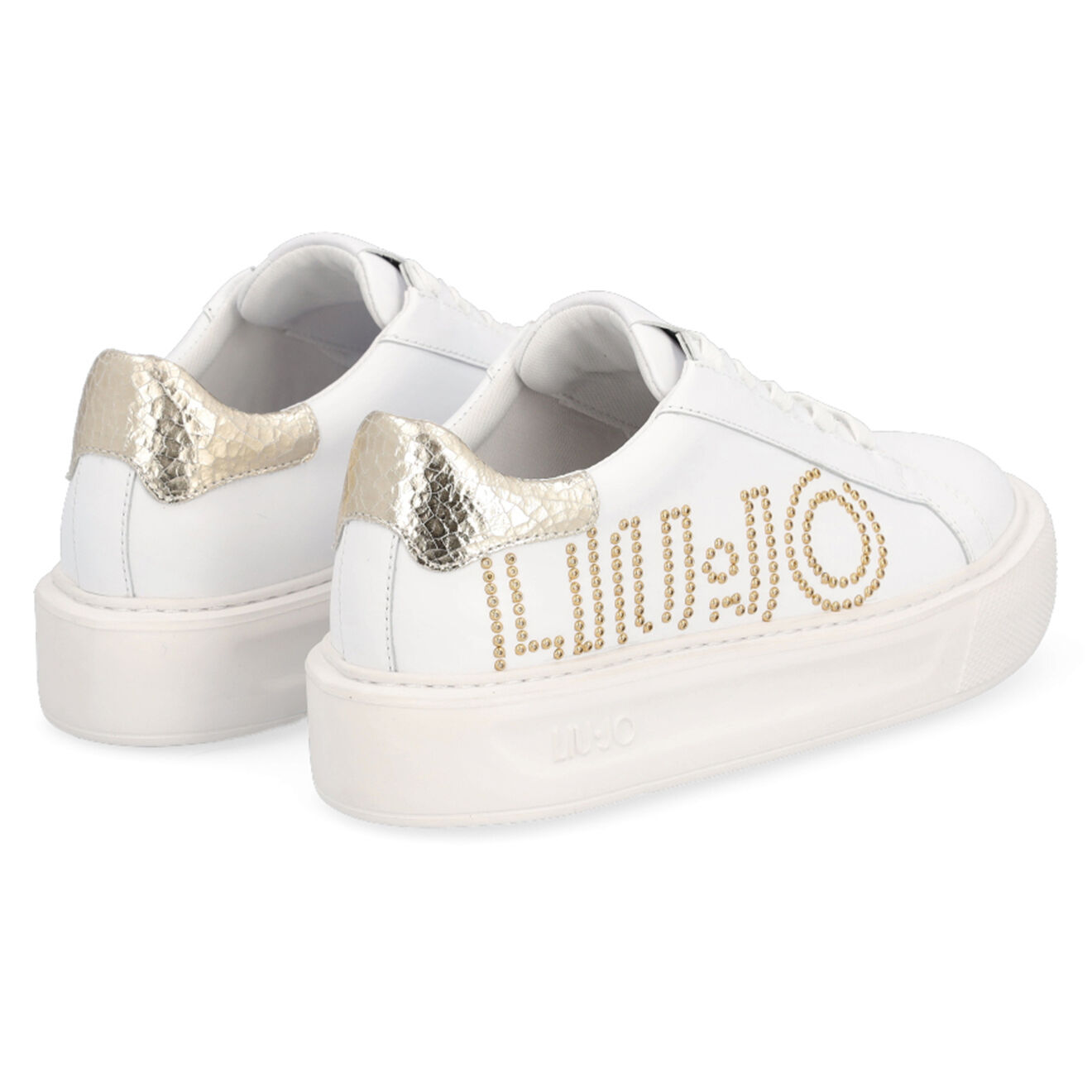 Liu-Jo Sneakers Kylie en Cuir blanc/doré