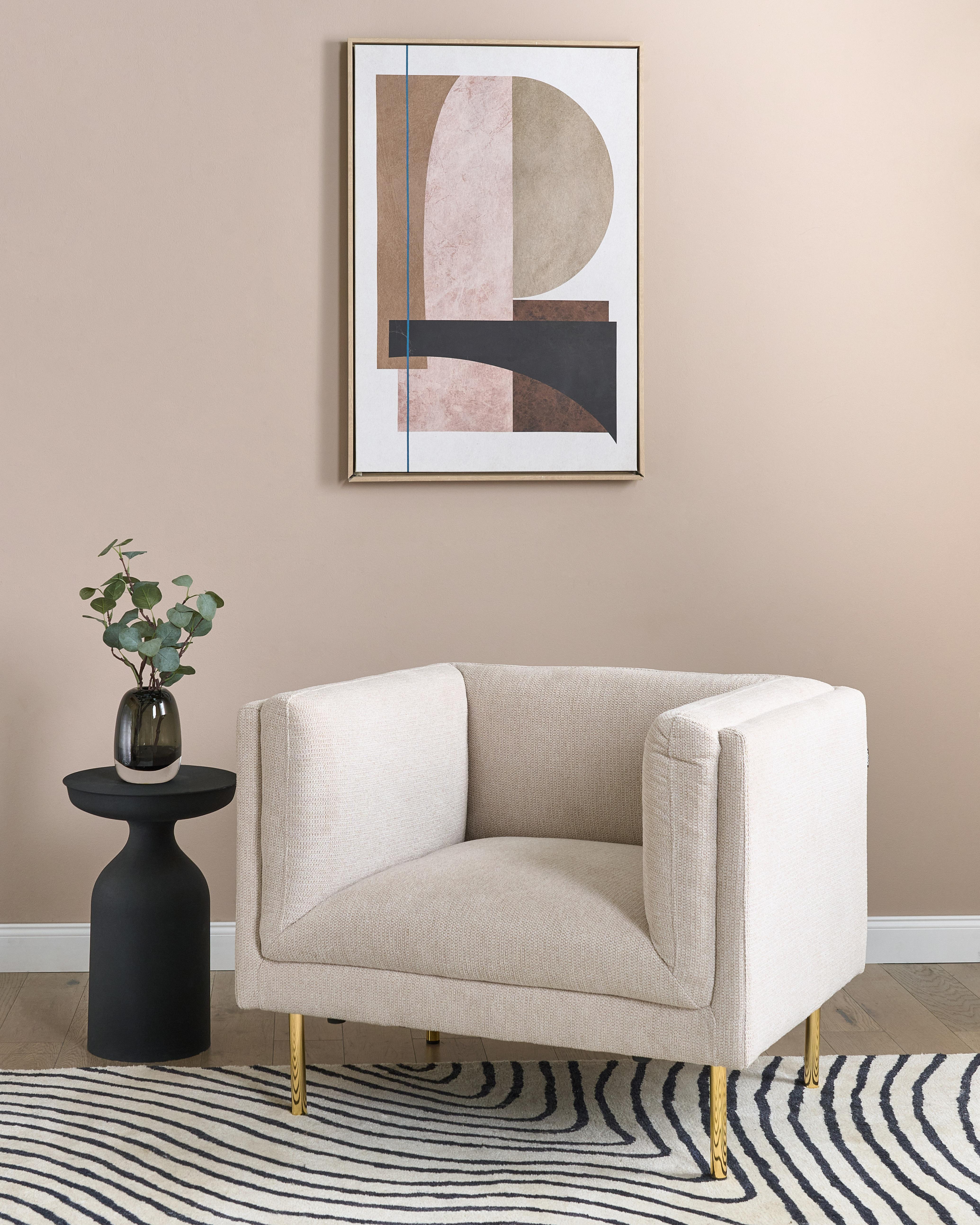 Fauteuil MOEN Stof Beige