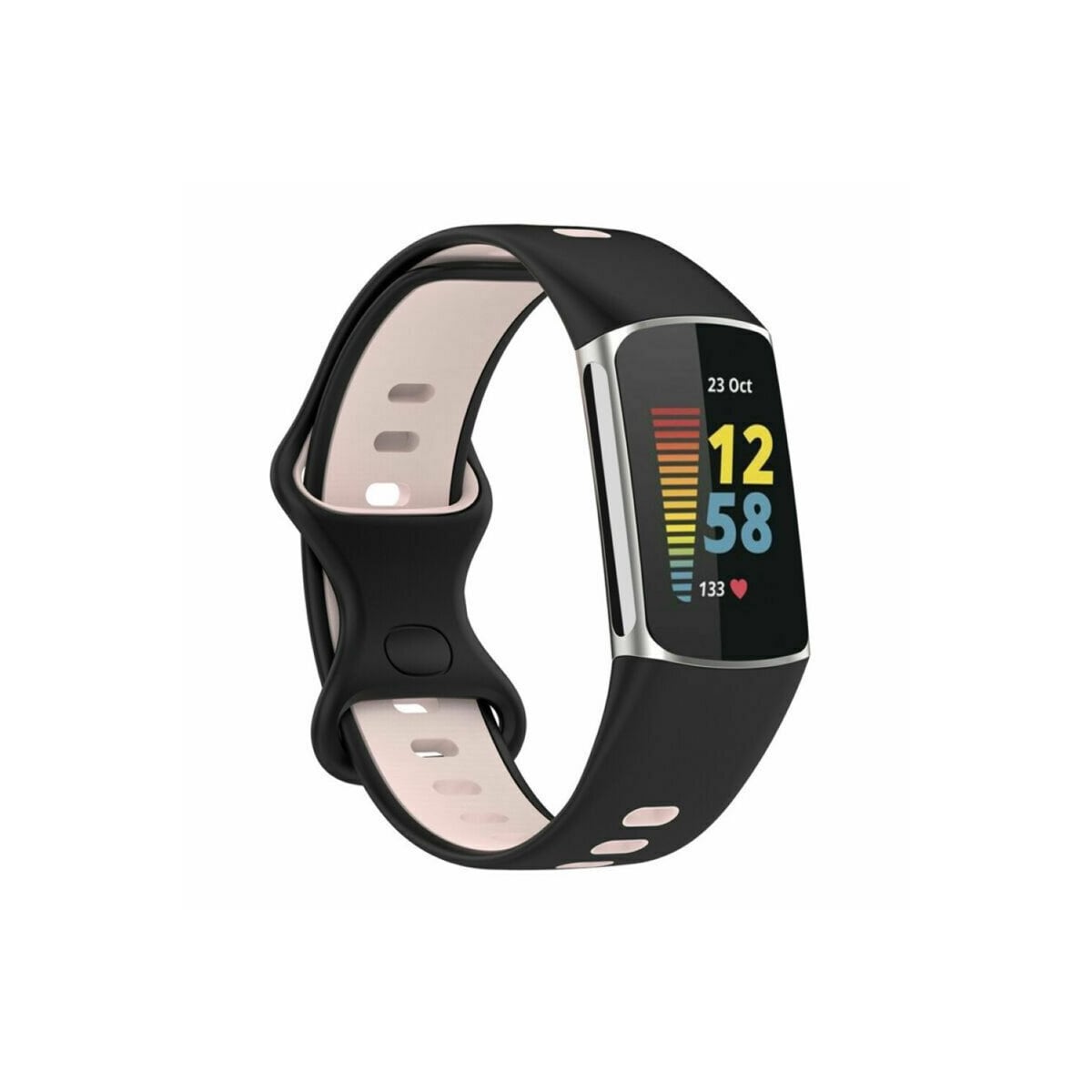 Twin Sport Armband Fitbit Charge 5 - Svart/rosa
