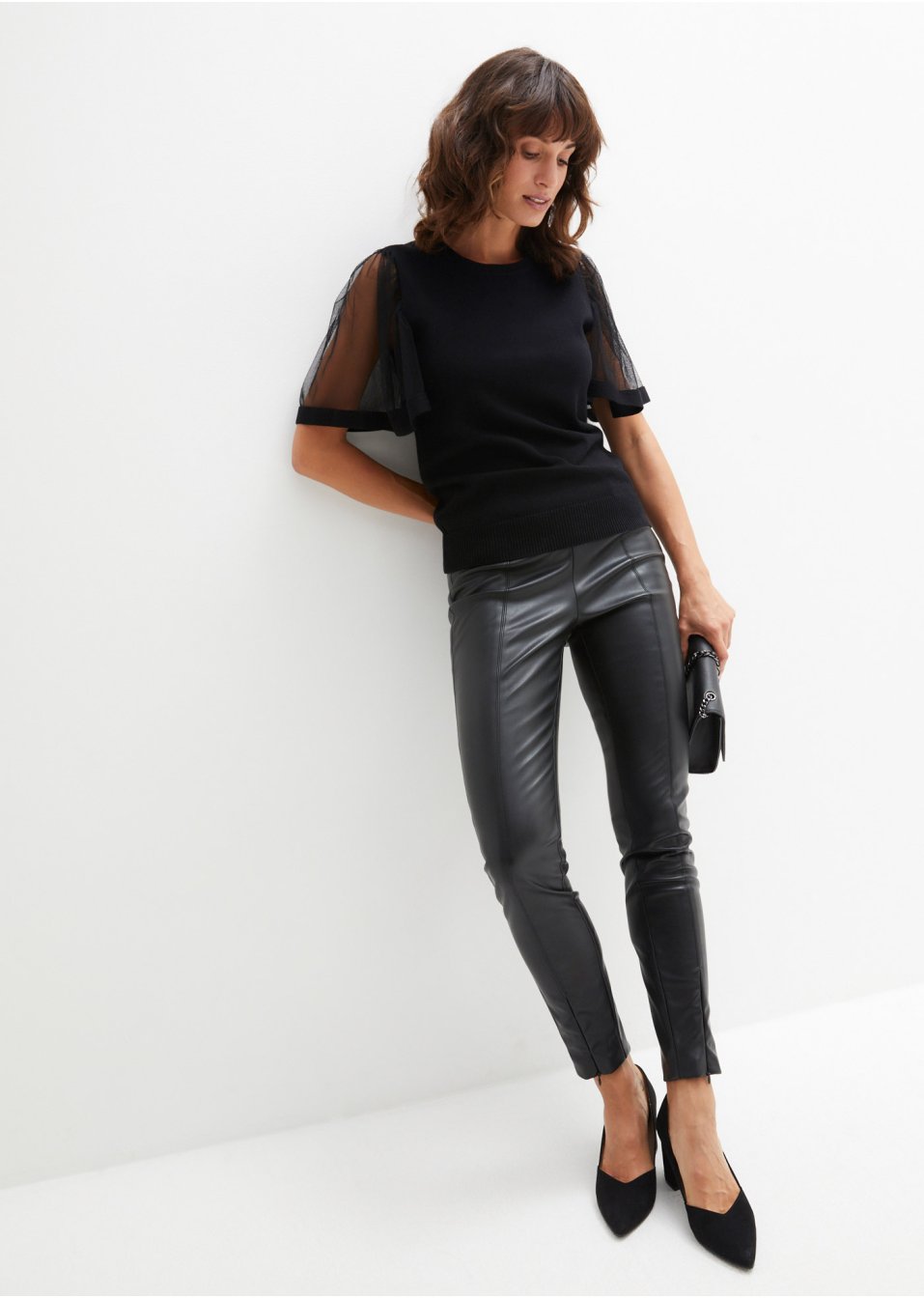 Pull avec manches en mesh