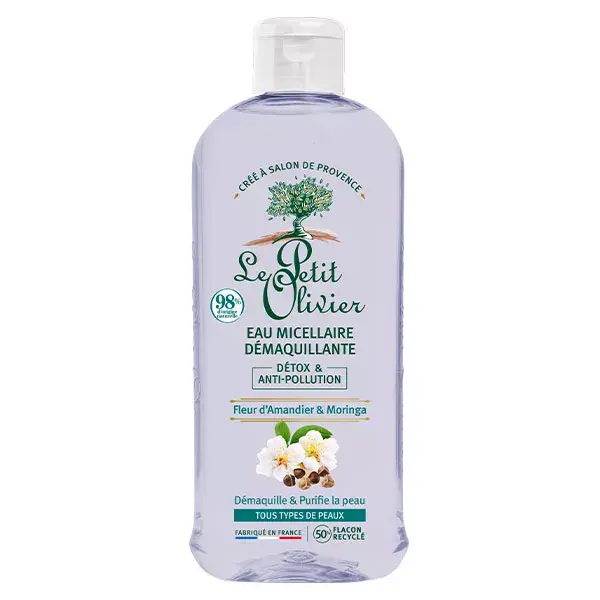 Água Micelar Detox e Antipoluição Le Petit Olivier 400ml