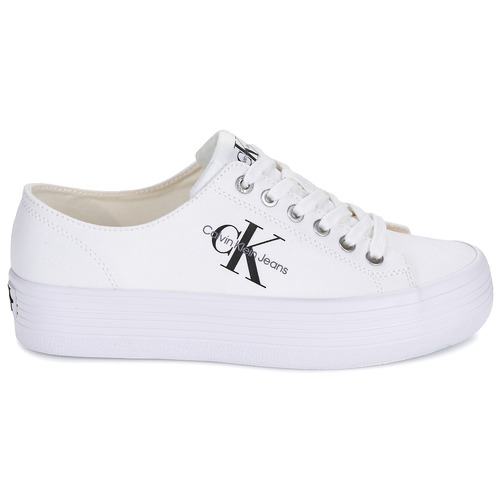 Calvin Klein Jeans - VULC FLATFORM ESSENTIAL MONO - Blanc