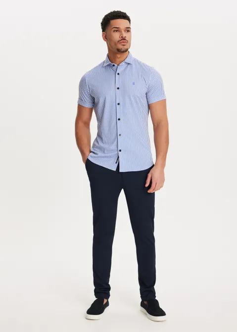 Overhemd stretch blauw (BLW.D)