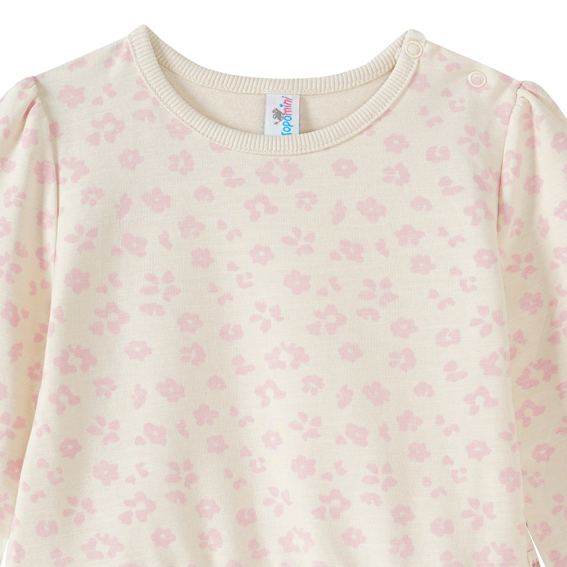 Topomini Baby Sweatshirt mit Volant beige