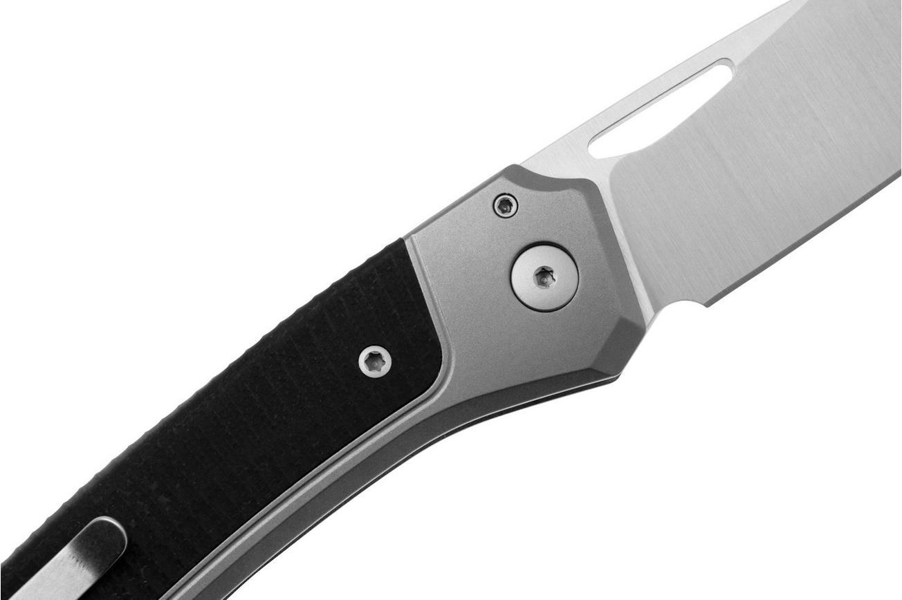 LionSteel Twain TW-GY-GBK Titanium, Black G10, zakmes, Gianni Pauletta design