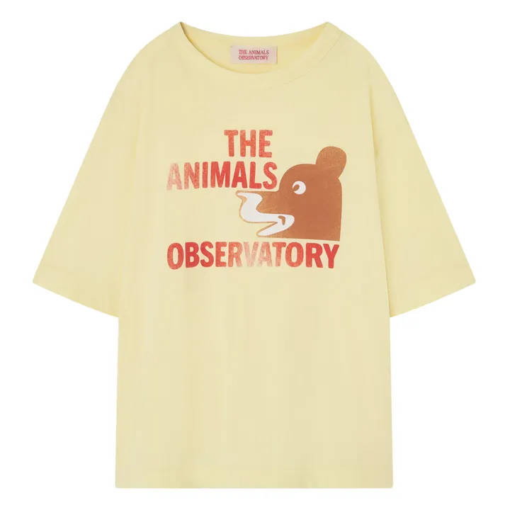 The Animals Observatory T-Shirt Rooster Oversize Ours | Jaune pâle
