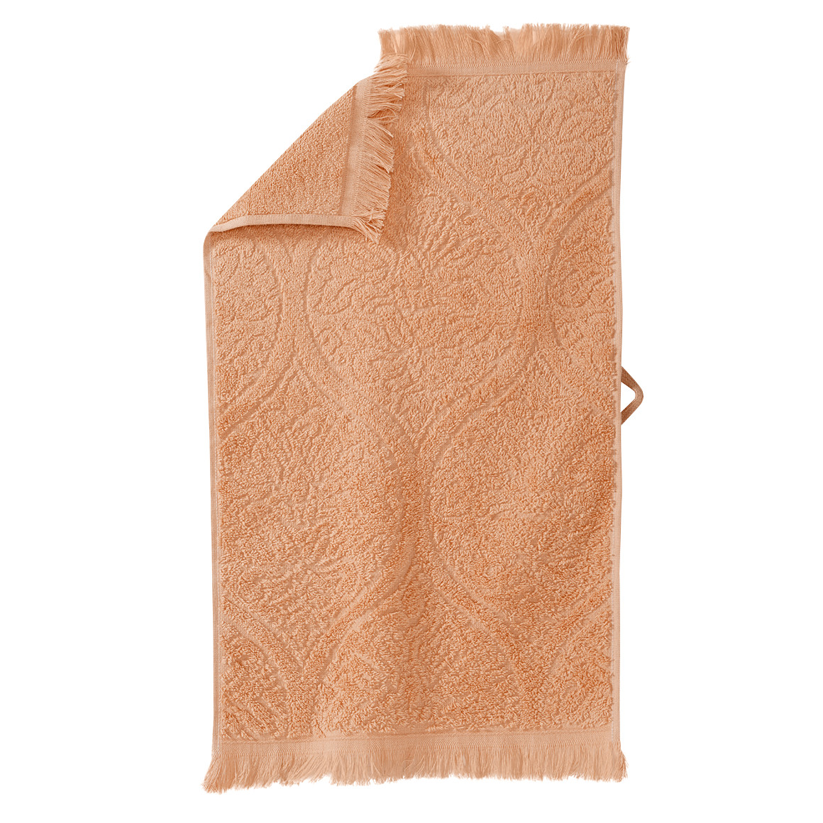 My Home Gästetuch mit Jacquard-Muster orange