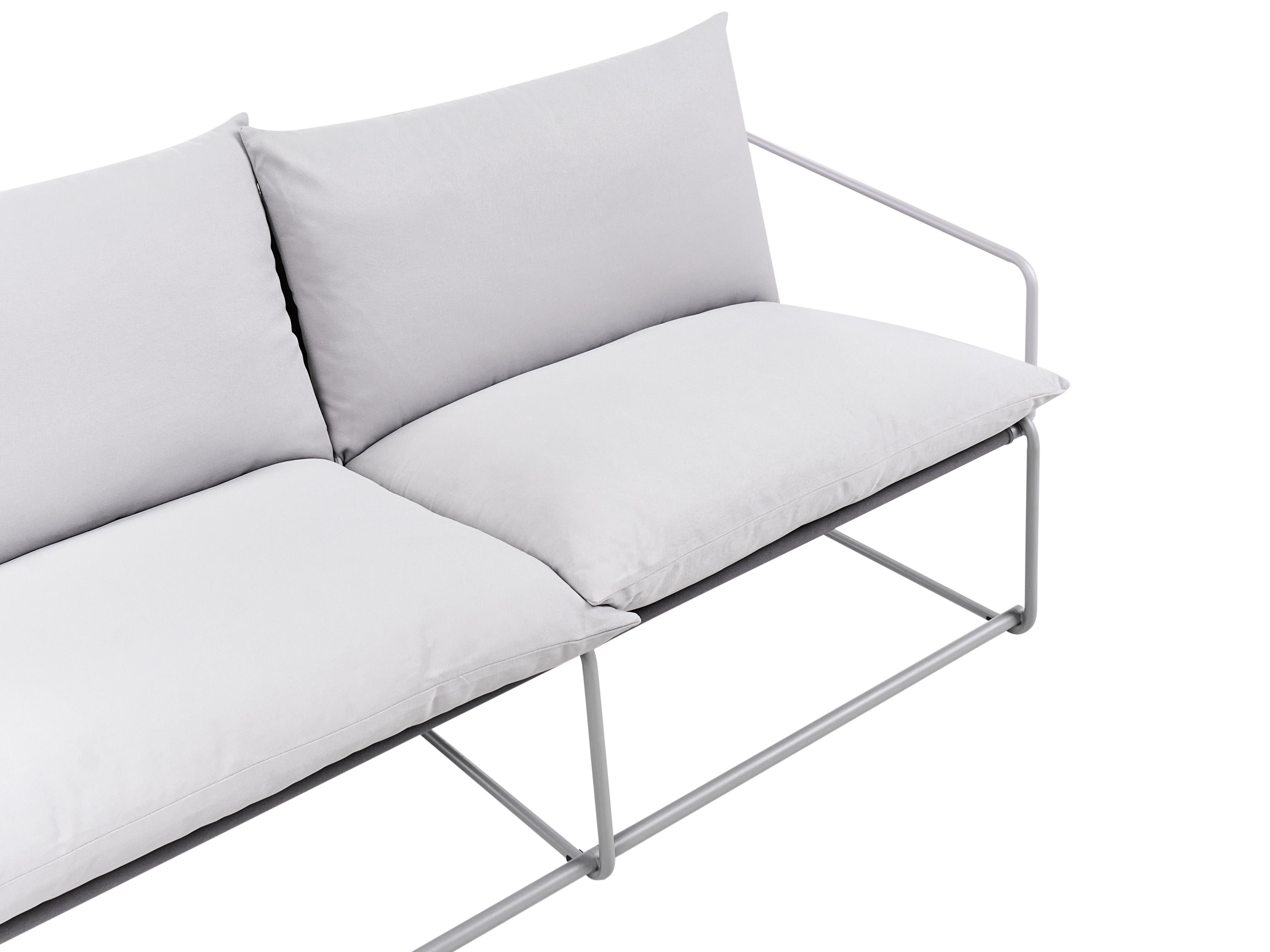 Tuin loungebank 2-zits PONTE Metaal Grijs