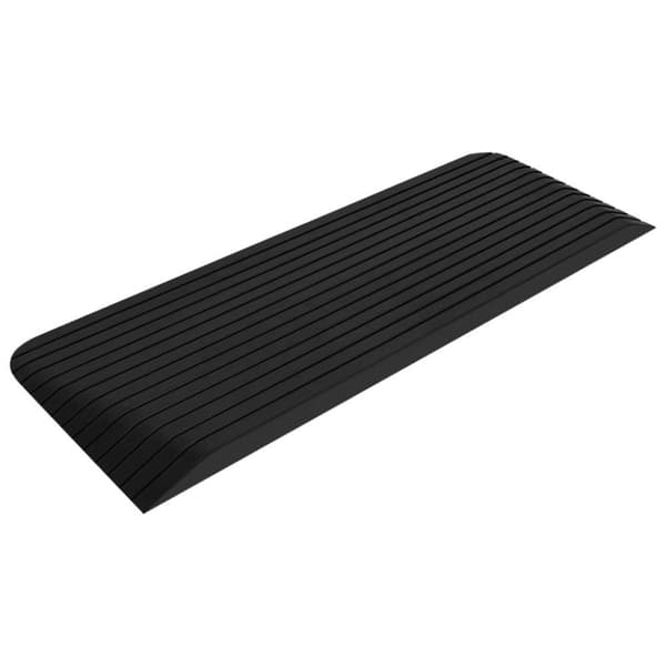vidaXL Terskelrampe 110x41x5 cm gummi