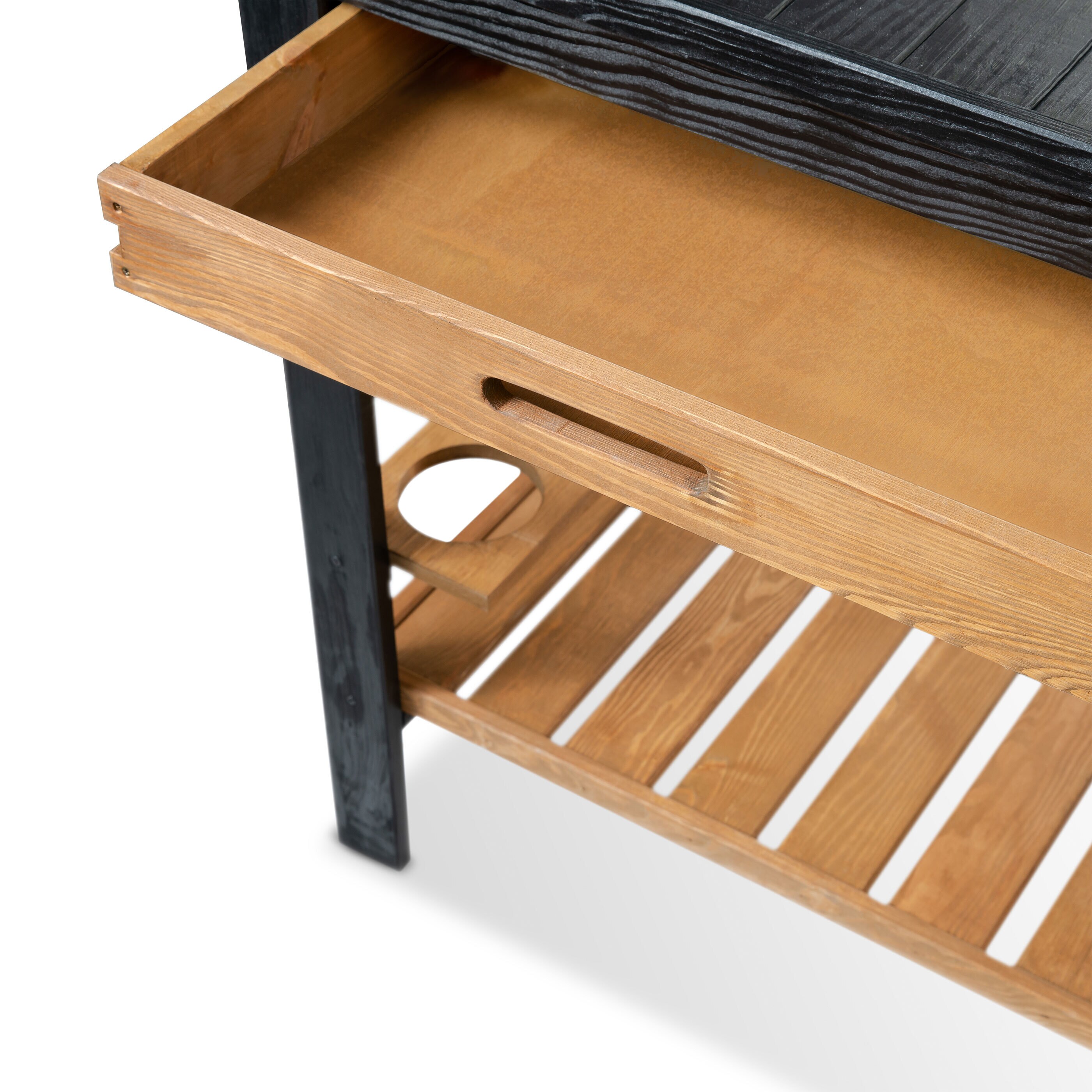 Grillwagen aus Holz 