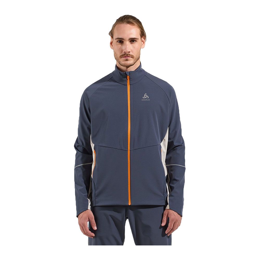 Odlo ENGVIK - Veste ski Homme silver cloud/india ink
