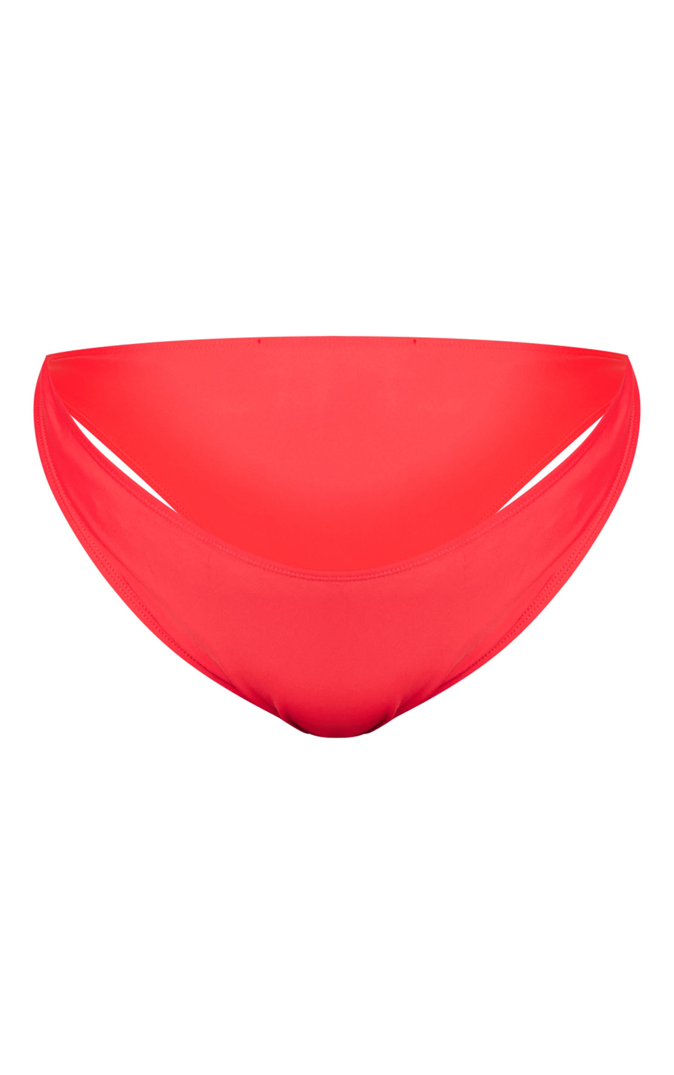 Rouge Bas De Bikini Tanga Boomerang Grande Taille