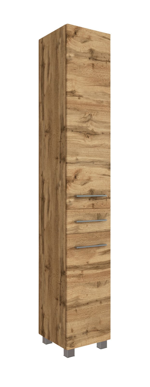 Hochschrank Livorno 30x180x35 cm Wotaneiche/Weiß NB