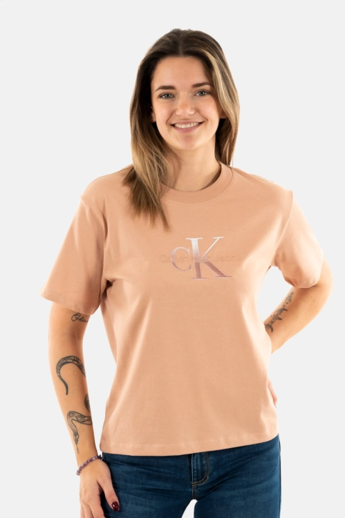 Tee shirt calvin klein jeans embroidered monologo tgw tuscany