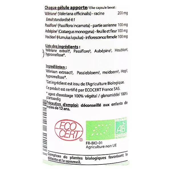 Vit'all+ Complexo Relaxante Orgânico 60 cápsulas vegetais