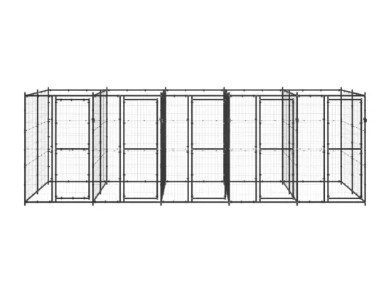 Chenil extérieur cage enclos 550 x 220 x 180 cm 02_0000378