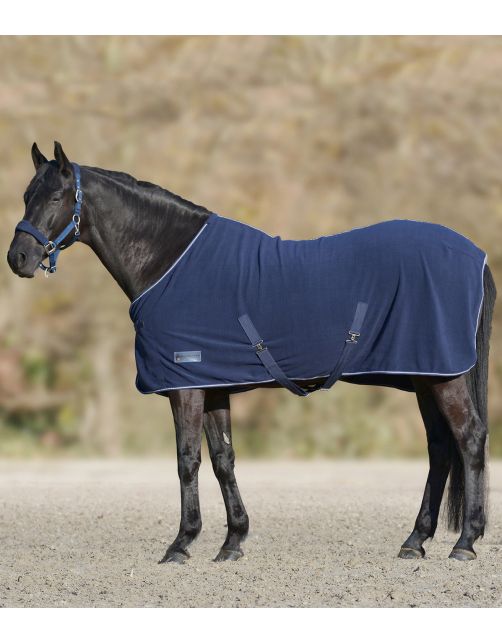 Waldhausen Fleece Deken Economic Met Buik Nachtblauw - Stalbenodigdheden