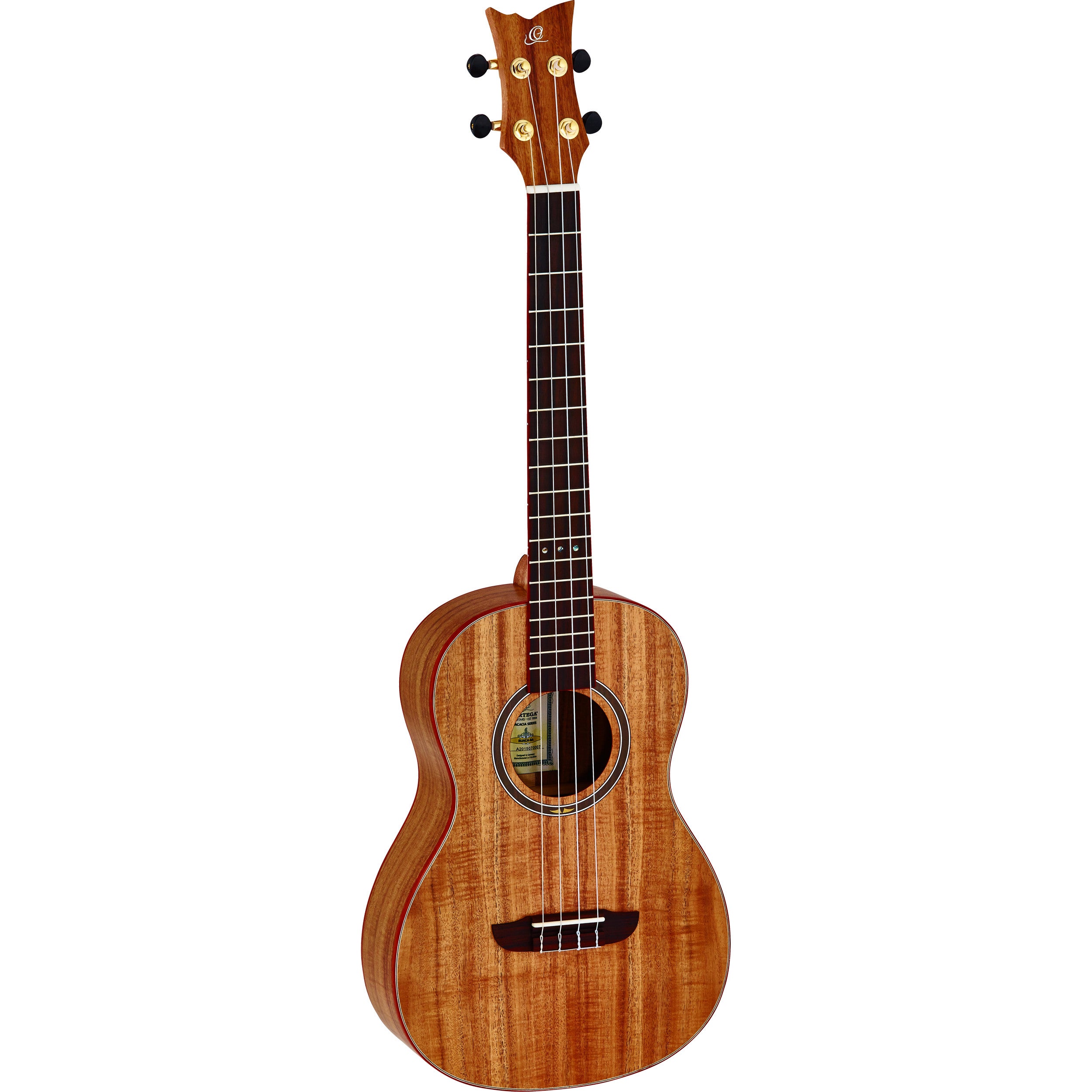 Ortega Acacia Series RUACA-BA bariton ukelele met gigbag