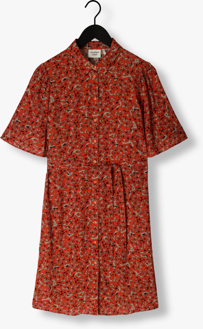 ANOTHER LABEL rode another label mini jurk nasma dress s/s