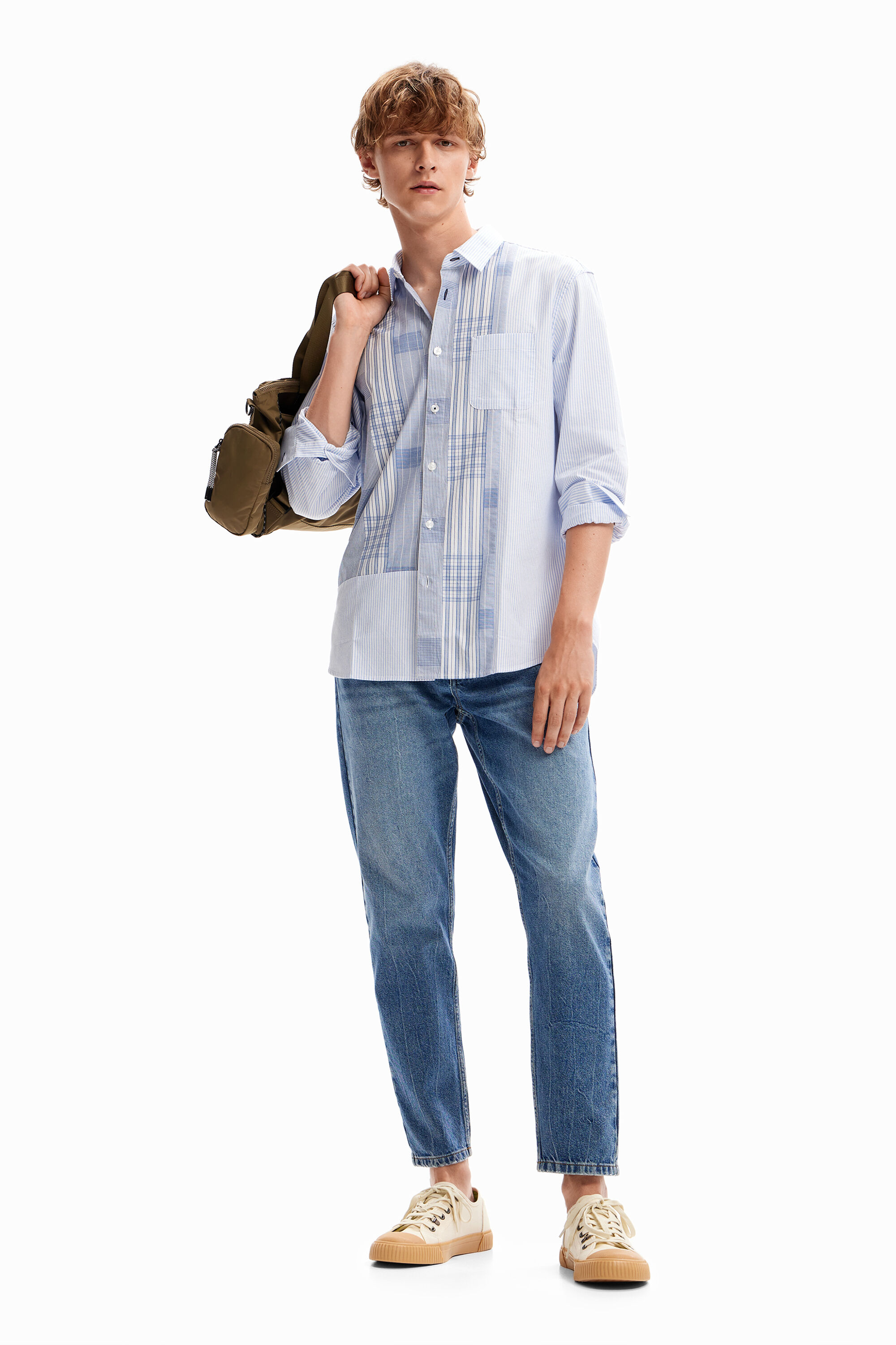 Chemise patchwork carreaux