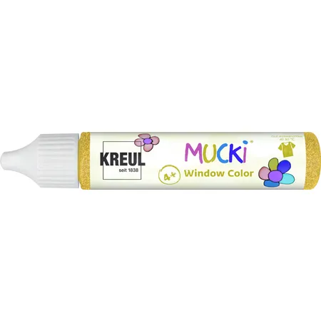 MUCKI Window Color Glitzer-Gold 29 ml Pen