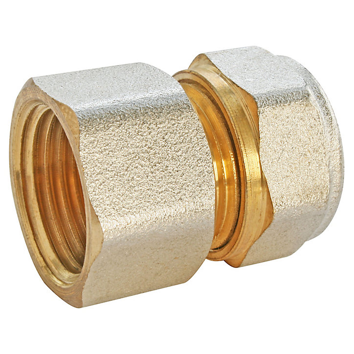 Raccord droit à compression pour tube Multicouche Ø16 - droit femelle 15/21 (1/2
