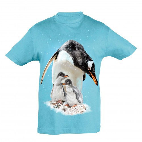 Camiseta Blue Penguins para meninos