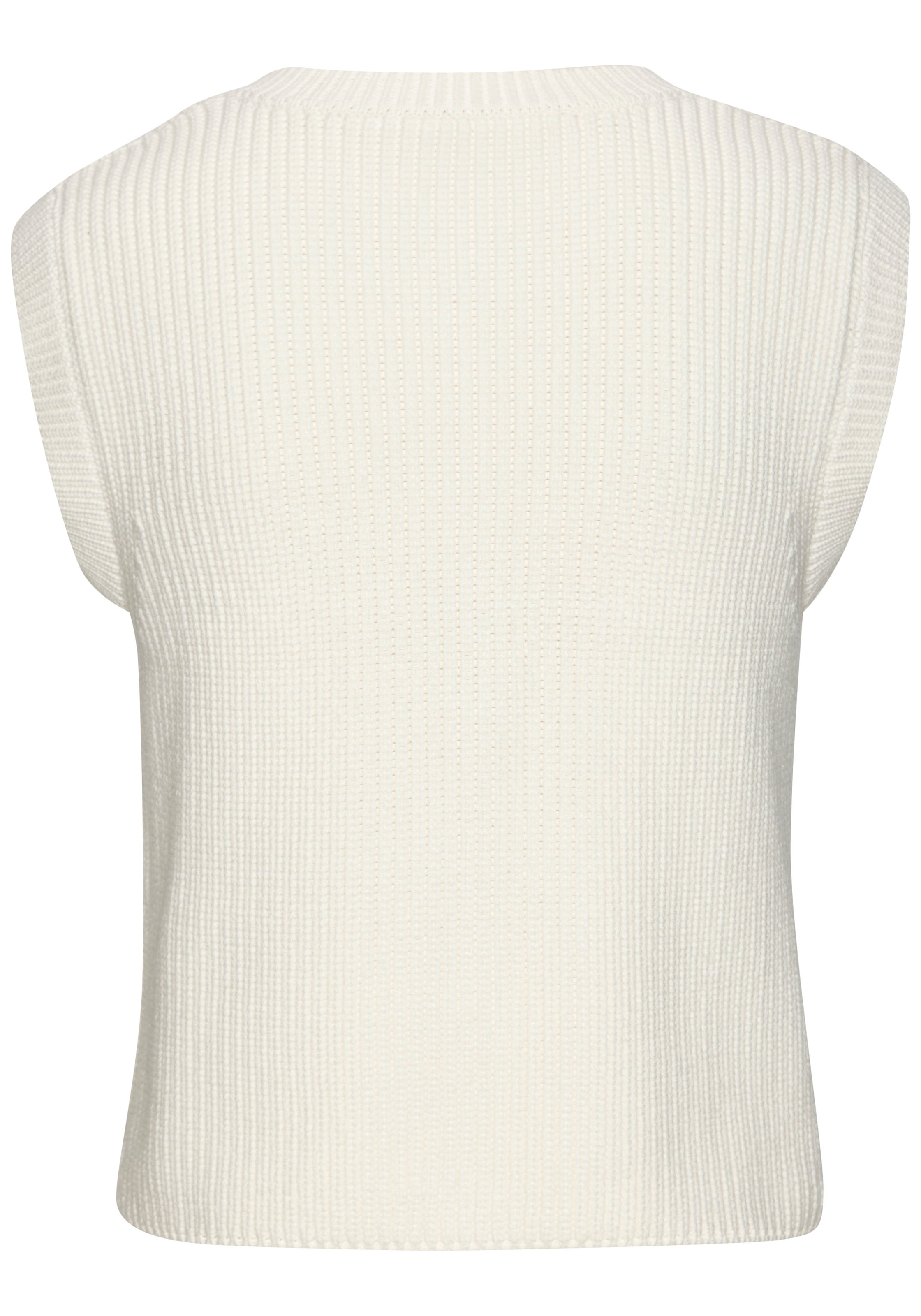 LASCANA Strickweste , mit Knopfleiste, ärmelloser Strickpullover, feminin, chic