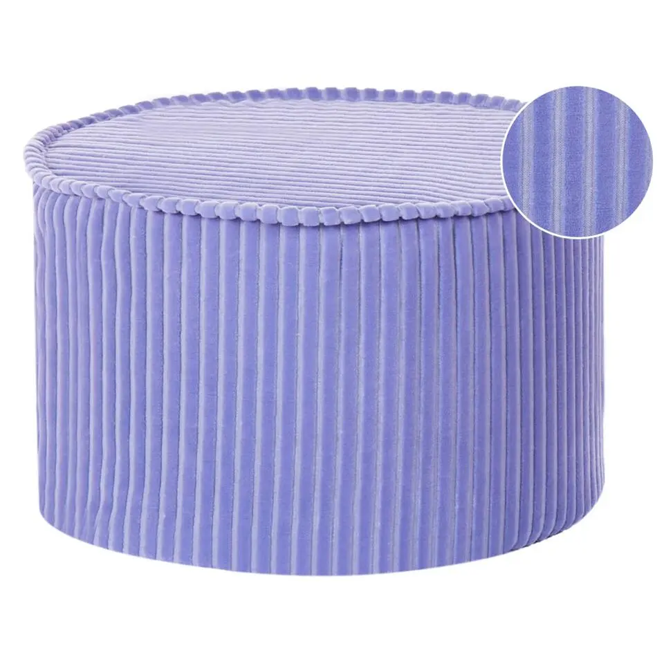 ZIKRIA - Poef - Lichtviolet - Fluweel