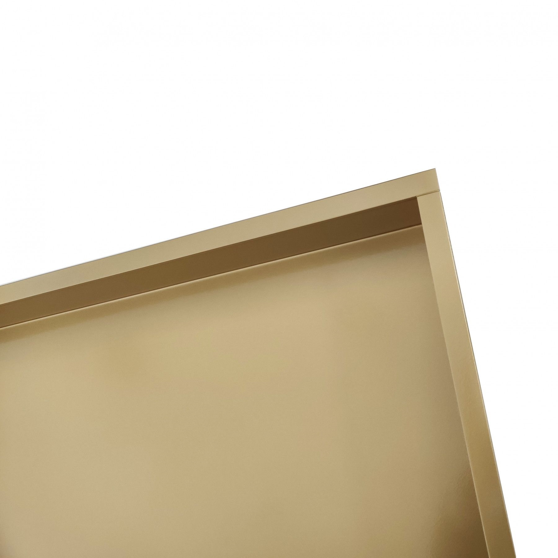 Mueller inbouw nis 30x30x10cm RVS goud