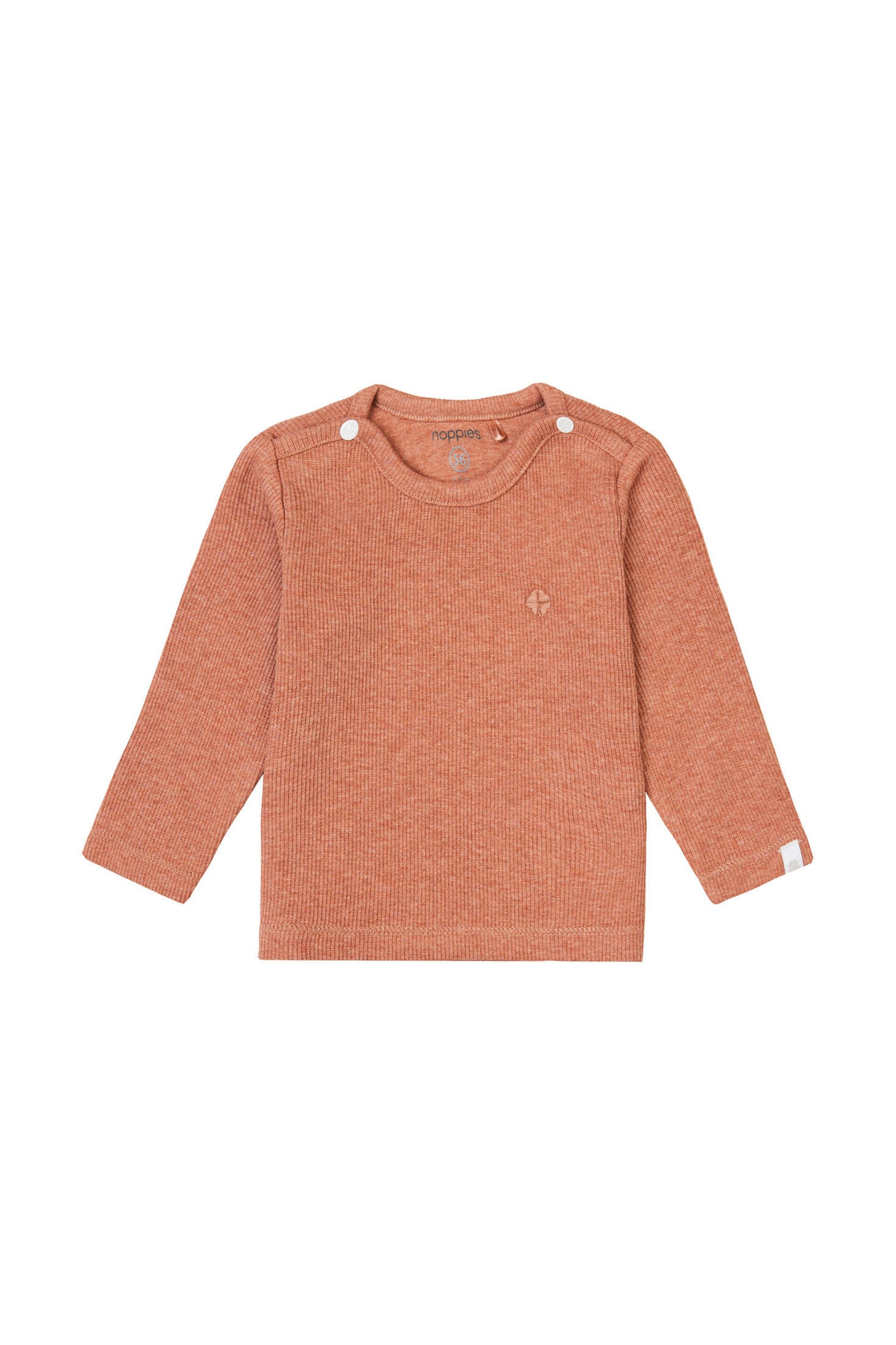 Noppies Baby Langarmshirt Natal Cafe Au Lait Melange