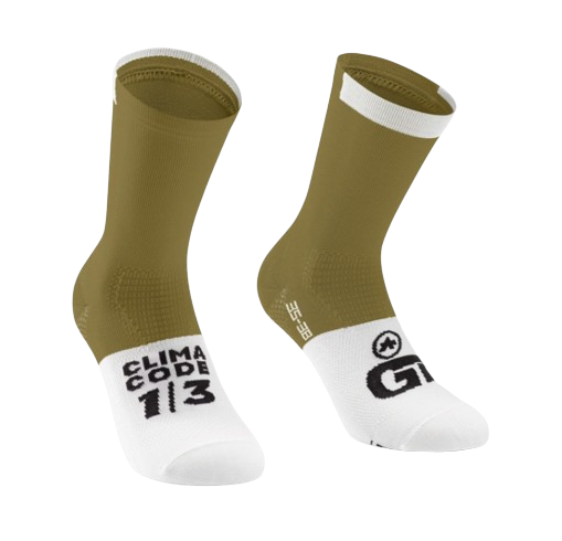 Assos GT C2 Cykelstrømper, Millennio Ocher